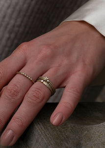 10-Karat Reine ring mit Champagner Diamant