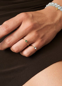 10-karat Tresser ring mit Blauem Topas