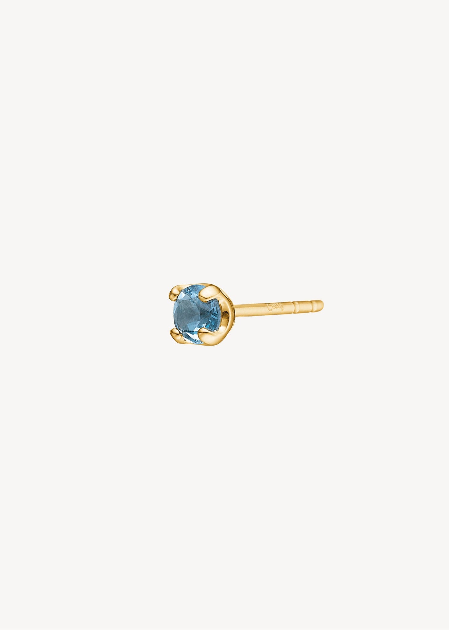 10-karat Iris Ohrstecker mit London Blauem Topas