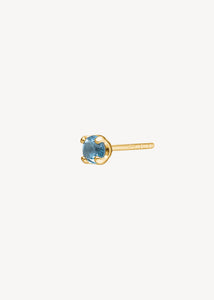 10-karat Iris Ohrstecker mit London Blauem Topas