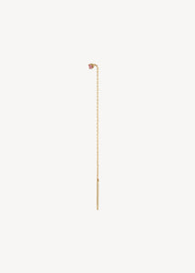 Melina ørestik fra carré jewellery med pink turmalin ædelsten i ægte 10 karat guld 