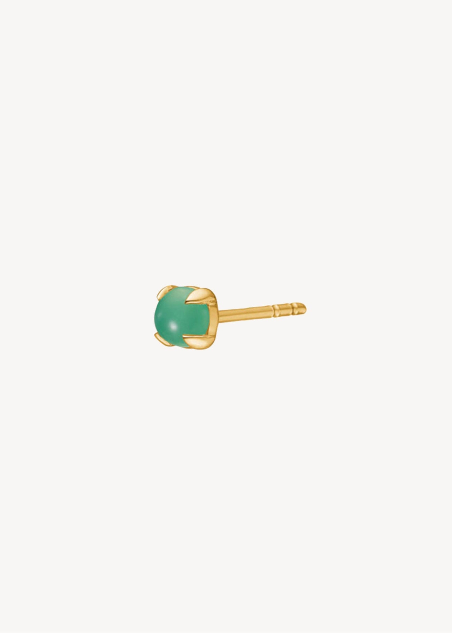 10-Karat Bon-bon Ohrstecker mit Chrysopras