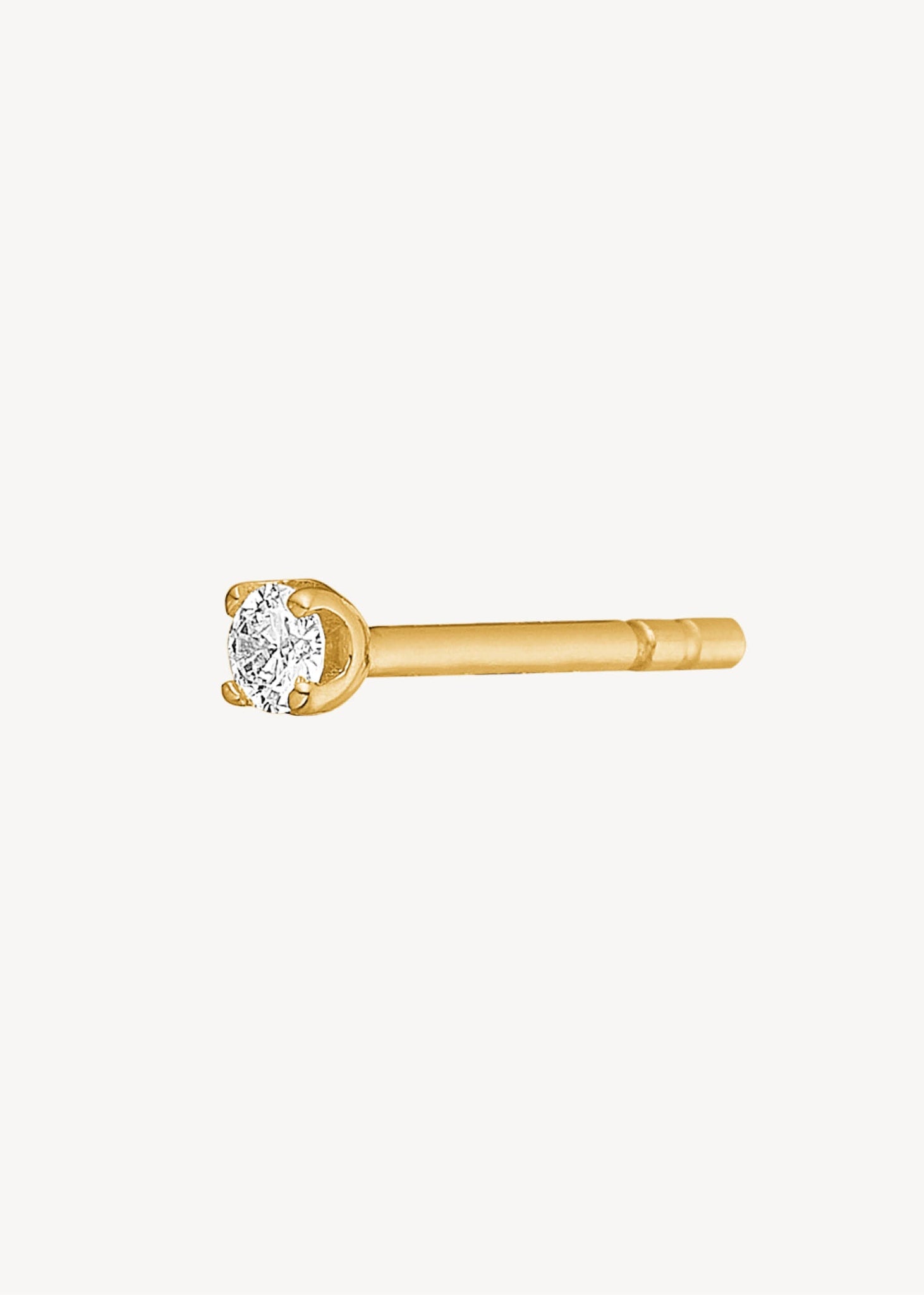 10-Karat Prism Ohrstecker mit Diamant