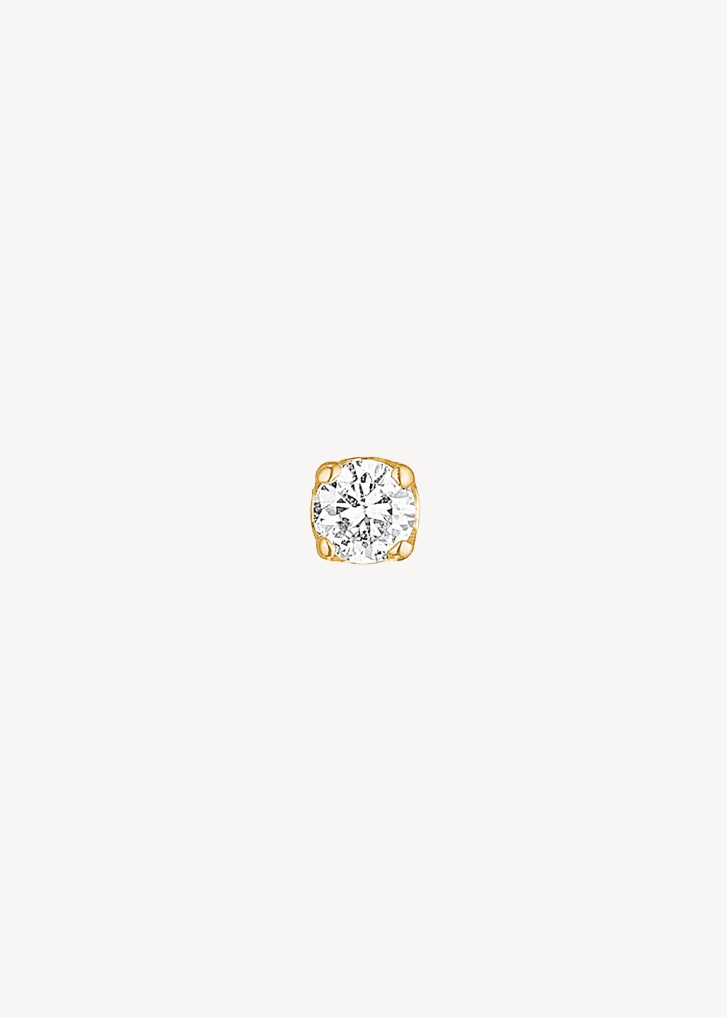 10-Karat Prism Ohrstecker mit Diamant