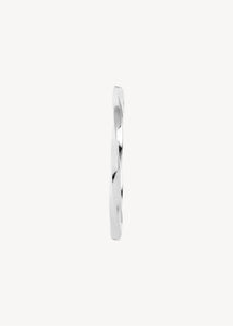 Stor 3,5 cm hoop ørering til charms i sterling sølv med snoet design til ham og hende, perfekt gave til hende og gave til ham 