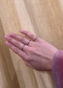 10-Karat rosa Gold Lucie ring