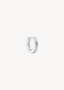 Huggie hoop til charms i 925 sterling sølv til ham og hende med nålestriber, perfekt gave til ham og gave til hende 